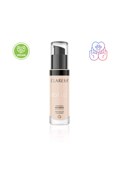 Claresa Illuminating foundation, Doll Up! 04 Medium