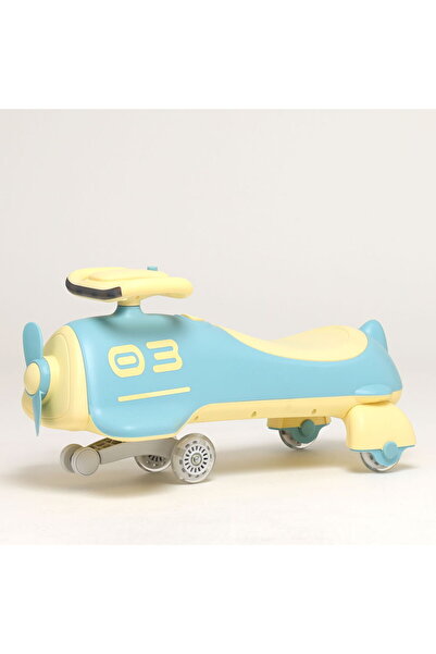 B&D سيارة أرجوحة للأطفال من بي آند دي - أزرق وأصفر