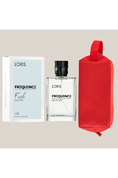 Loris Frequence Men's Eau de Parfum Set E-082 Fresh, 50 ml and Pouch