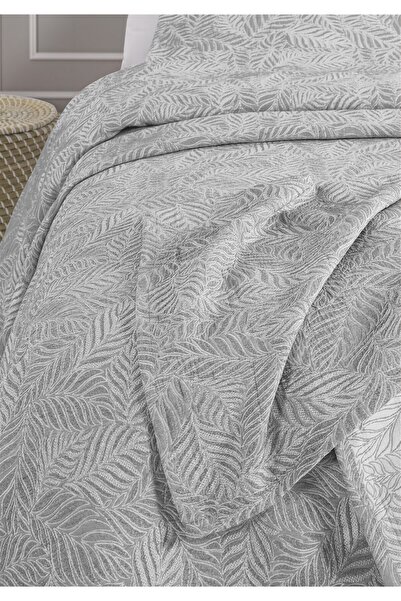 Monolisse Talia Jacquard Bedspread Set Double Size Gray 230X240 cm