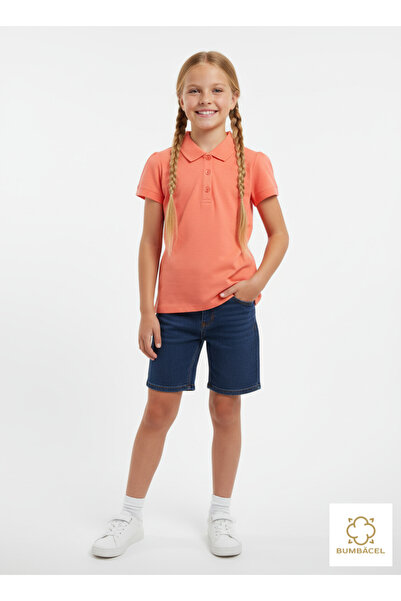 Bumbăcel Tricou polo din bumbac pentru fete