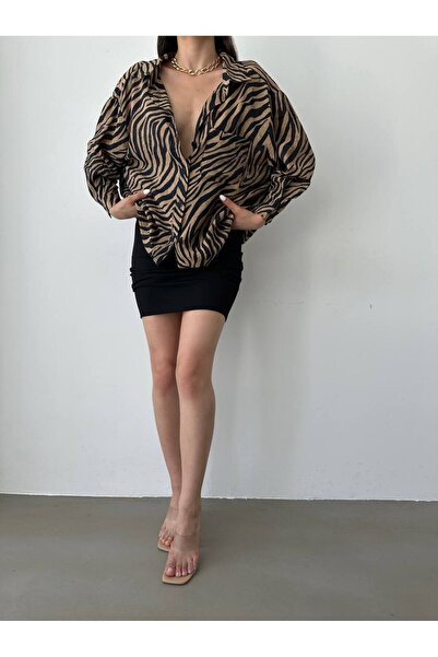 sstyle moda Linen oversized shirt