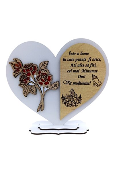 OEM Personalized gift for family/friends - heart model with personalized message – 18x15 cm