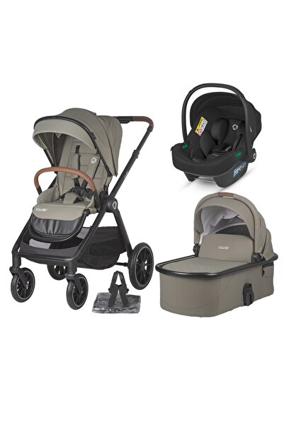 Coccolle 3in1 modular system Aspen Sand beige with iSize Knox Black car seat