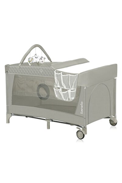 Lionelo Patut pliant, Lionelo, Flower, Cu doua nivele, 120x60 cm, Cappuccino