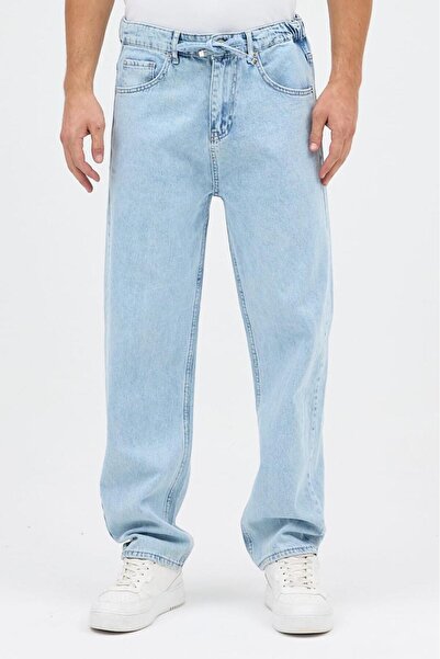 Oksit Reax 896 Τζιν παντελόνι με ελαστικό στη μέση και φαρδιά εφαρμογή