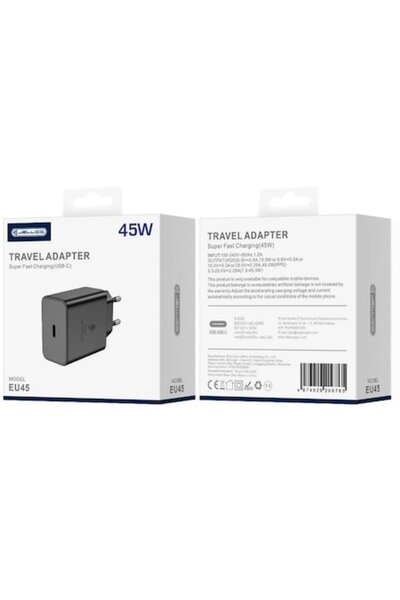 JELLICO Încărcător USB-C cu încărcare rapidă de 45W (compatibil cu Samsung, X...