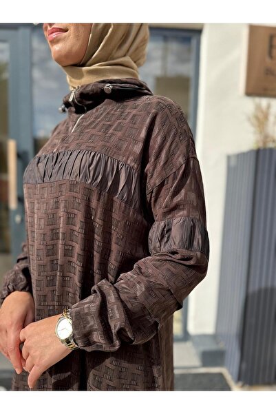 MissWhence 38034 Self-Patterned Women's Set Brown