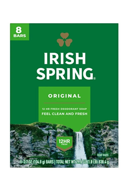 Irish Spring Orıgınal Feel Clean and Fresh 8 Bars Sabun 838,4 gr