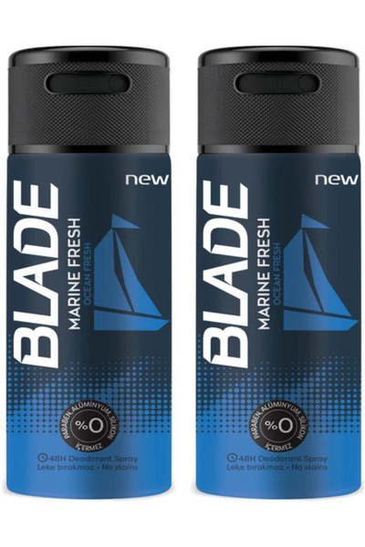 Blade ( 2 ADET ) Marine Fresh Deodorant 150 ML x 2 Adet