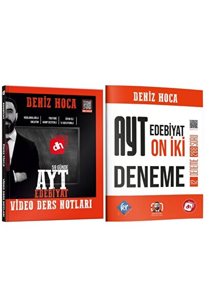 KR Akademi Yayınları Deniz Hoca 59 Günde AYT Edebiyat Video Ders Notları ve A...