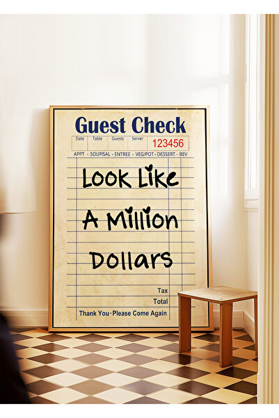 ARTHOUSECOLLECTIVE Arată ca un milion de dolari – Poster fără cadru în dimensiunea tablourilor