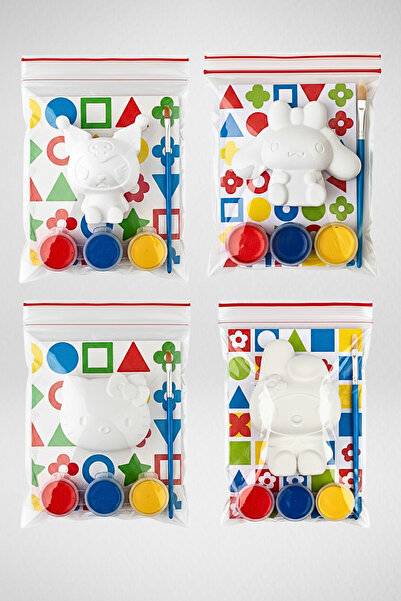 Craft3D Atölye 12 Adet Hello Kitty,My Melody,Kuromi,PomPom Purin (Her Üründen...