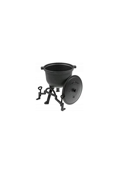 Kinghoff Cast iron cauldron with legs and lid, 5 liters, 28cm, black,