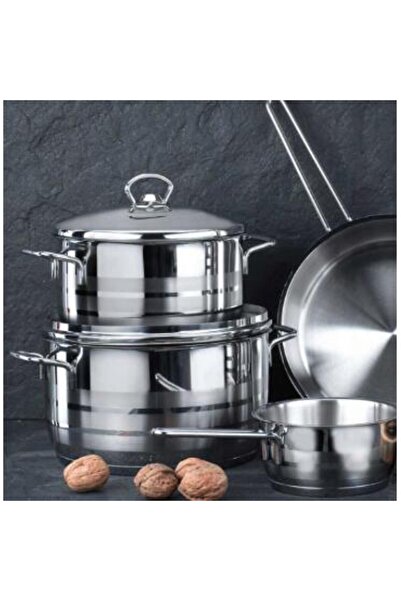 KORKMAZ Cratita din inox,14X7cm, 1litru, compatibila cu plita cu inductie,