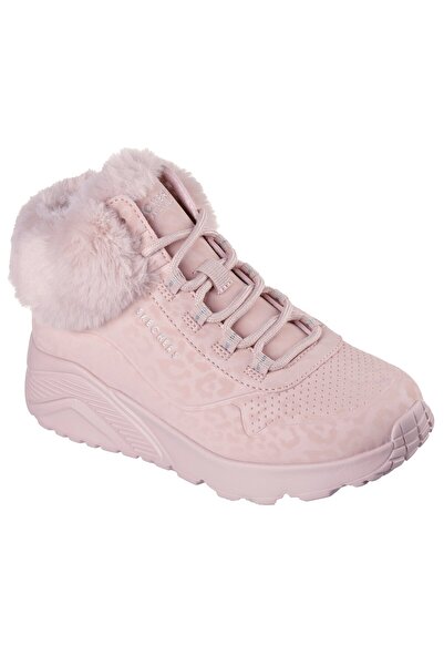 SKECHERS Ghete copii fete UNO LITE COZY LEOPARD 310362L-BLUSH-31