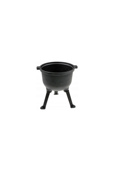 Kinghoff Cast iron cauldron with legs and lid, 5 liters, 28cm, black,