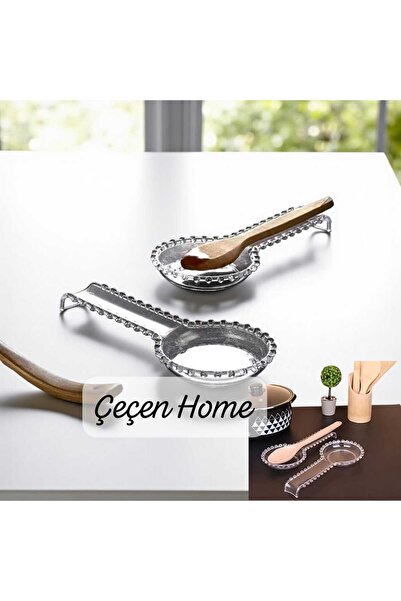 ÇEÇEN HOME 2 Pieces Crystal Beaded Plastic Dirty Dishwashing Mat for Spoon Re...