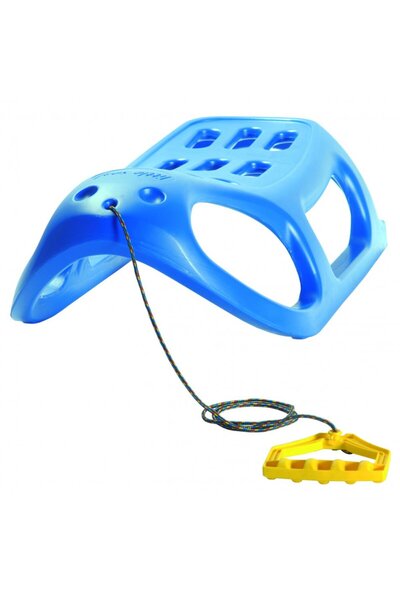 Prosperplast Little Seal blue sled, children and adults, lightweight, robust, with steel sliding rail, 86x46x25