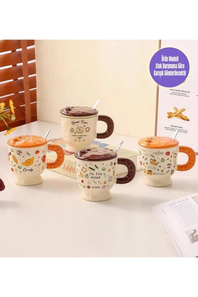 Gift Moda Renkli Dostlar Temalı Seramik Kupa