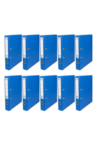 Bigpoint Narrow Binder, 10 Pieces, 2-Ring, 350 Sheet Capacity, Blue