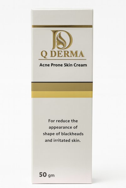 Q Derma Acne and blackhead reduction cream for oily skin, 50 ml