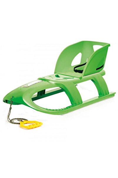 Prosperplast Sanie Bullet cu scaun copii, verde, centura de siguranta, talpa alunecare din otel, 102.5x40x23cm