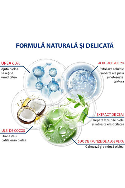 NOVA KISS Balsam pentru îngrijirea călcâielor cu 60% uree și 2% acid salicilic, 40 g