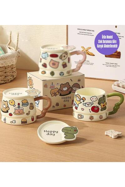 Gift Moda Happy Day Animal Themed Ceramic Mug