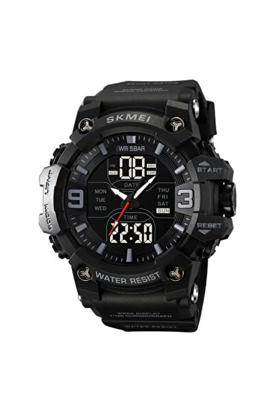 Skmei 2222 Men's Sports Watch – Analog-Digital, Dual Time, Stopwatch, Alarm, 5 ATM