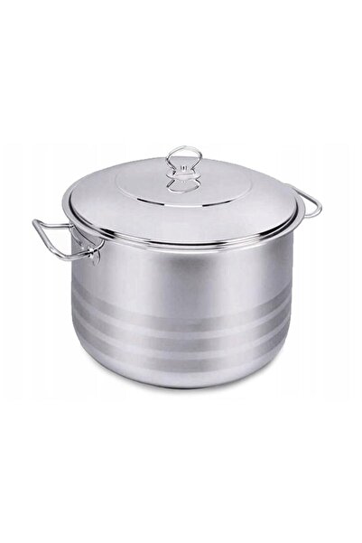 KORKMAZ Oala cu capac din inox, 28x17cm 10litri, compatibila cu toate tipuril...