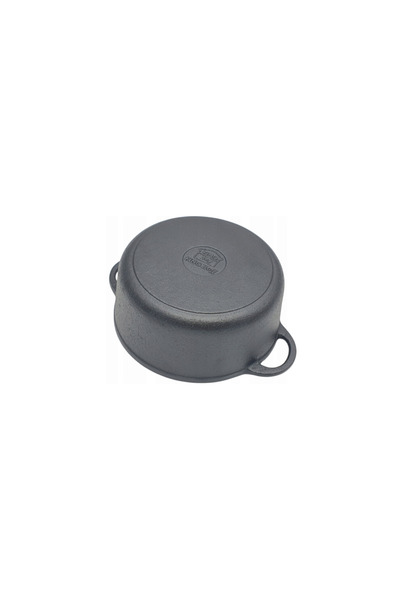 Kinghoff Cast iron pot 2.4 liters, 21cm, with lid, black,