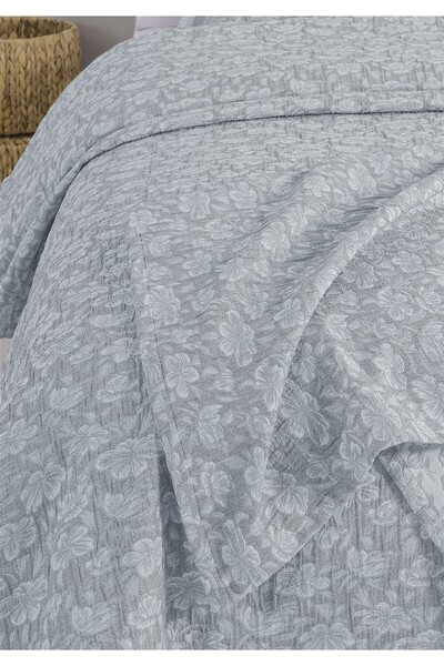 Monolisse Narma Jacquard Bedspread Set Double Size Indigo 230X240 cm