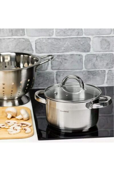 Kinghoff Stainless steel pot with lid, capacity 0.5 liters, 12 cm,