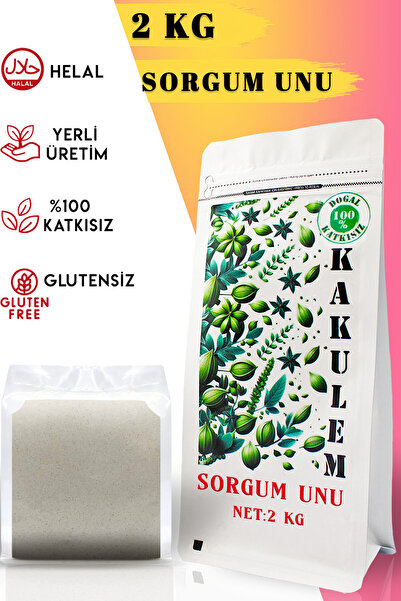 Kakulem GLUTENSİZ SERTİFİKALI Yerli Sorgum Darı Unu 2 KG