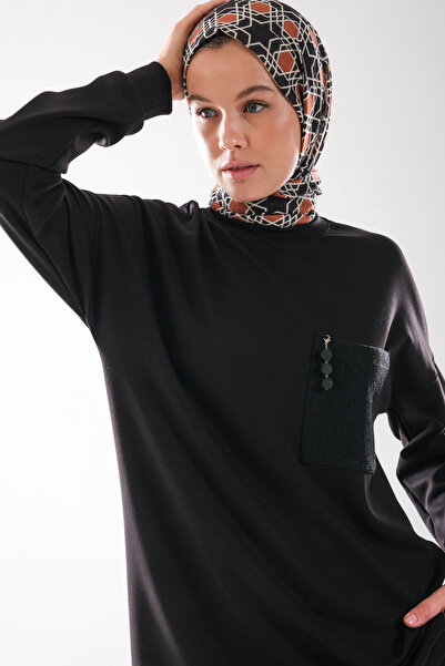 Plistre 2289_Women's Tweed Garni, Crew Neck Hijab Tunic Shalwar Set – with Pockets, Accessories, Harem Pants