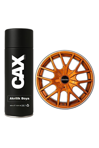 caxcolors METALİK TURUNCU ARABA JANT SPREY AKRİLİK ÖZEL YAPIM SPREY BOYA 400 ML