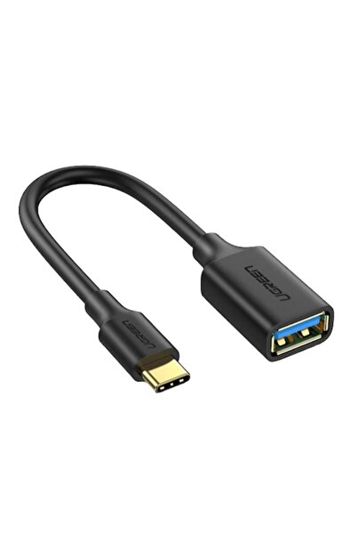 Ugreen Cablu OTG US154 USB-C Masculă la USB 3.0 A Mamă, 5Gbps, 15cm, PVC, Negru