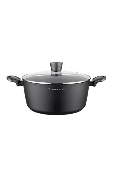 Florentyna Oala din aluminiu, cu capac, invelis din marmura, 28x14x2.2cm, 6.1...