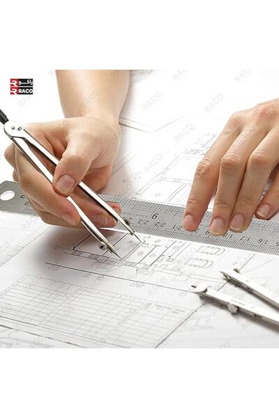 Raco Uken Stainless Steel Ruler Pack (30/60/100 cm) - Heavy-Duty Scale (Combo)