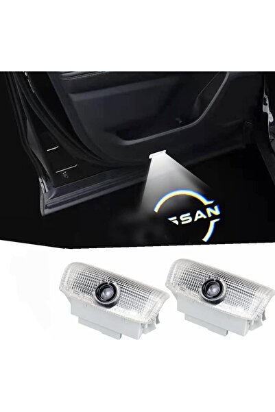 VIEREX Door Logo Light For Nissan Patrol New Emblem Bright Glass Logo Light Welcome Projector Light