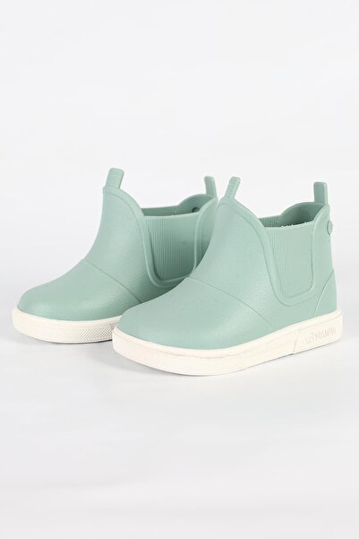 BOATILUS Baby Beatly-B Children's Pastelgreen/White Rain Boots