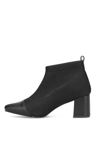 Ayakkabı Fuarı Elit PM09 K1780 Γυναικείες μπότες με τακούνι Μαύρο