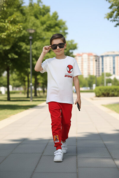 İsobel Kids Cartoon Printed 100% Cotton Boys Tracksuit Set |   Soft Texture