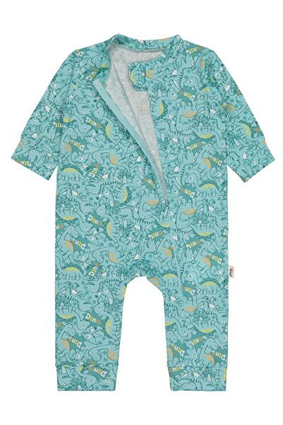 Civil Baby Dinosaur Printed 3-18 Months Jumpsuit - Green 3-6 Months