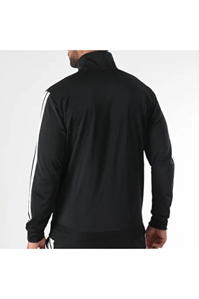 adidas 3 bantlı siyah beyaz daralan paçalı erkek eşofman takımı