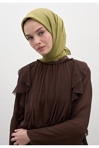 Fresh Cotton Viscose Scarf Khaki