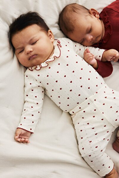 H&M 2 Parçalı Pamuklu Jarse Set