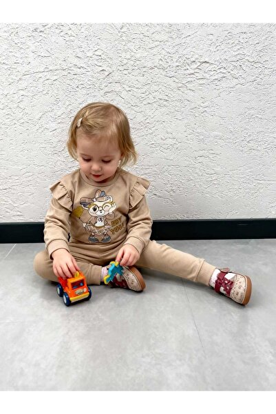 Gocoland Girls' Tracksuit/Pajama Set, Teddy Bear Print