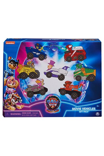 Paw Patrol-Movie مجموعة هدايا مركبات وشخصيات فيلم دورية المخلب من باوكيت